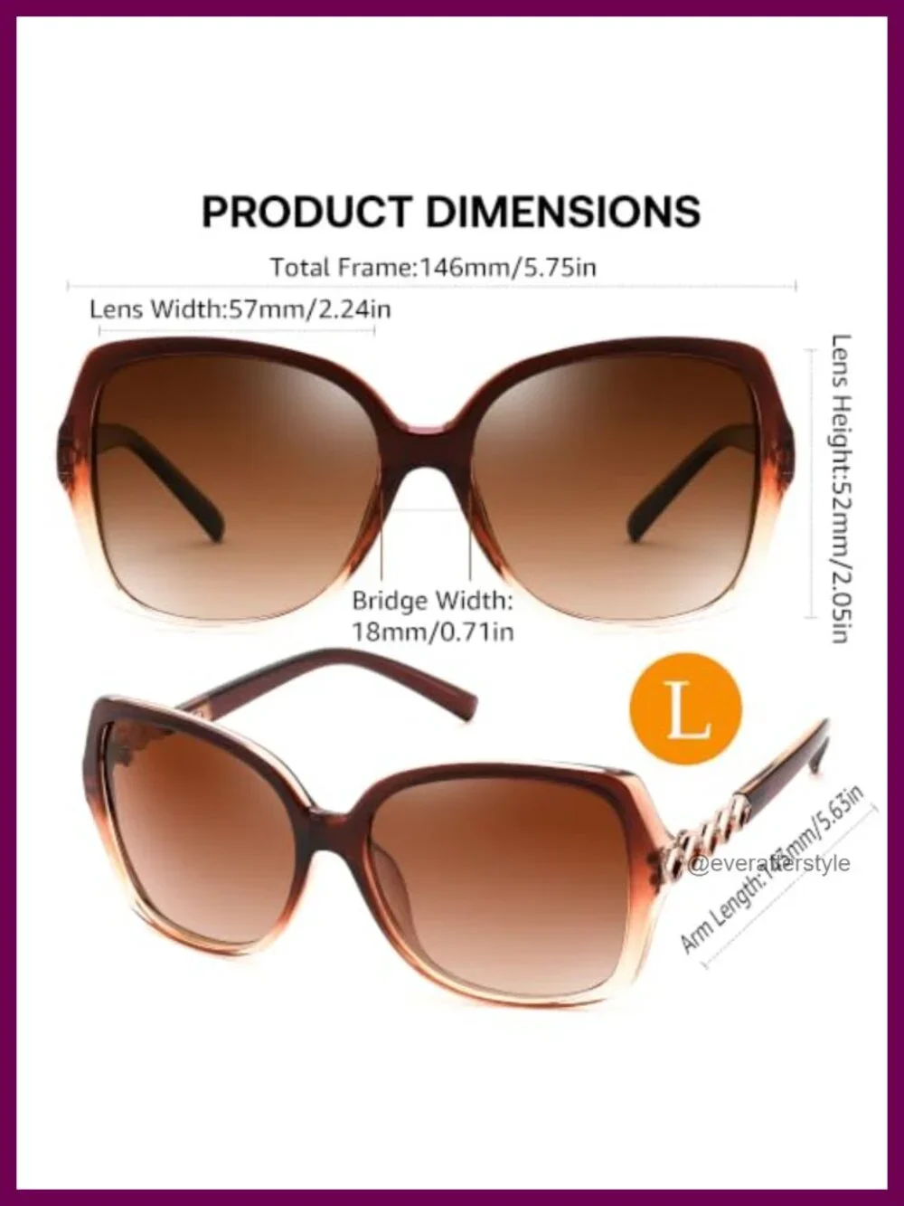 Retro Polarized Square Sunglasses with Rhinestone Temple